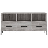 Mobile TV Grigio Sonoma 102x36x50 cm in Legno Multistrato 829050