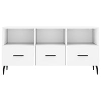 Mobile Porta TV Bianco 102x36x50 cm in Legno Multistrato 829052