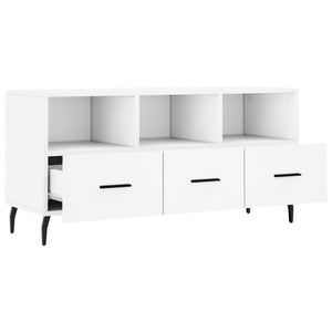 Mobile Porta TV Bianco 102x36x50 cm in Legno Multistrato 829052