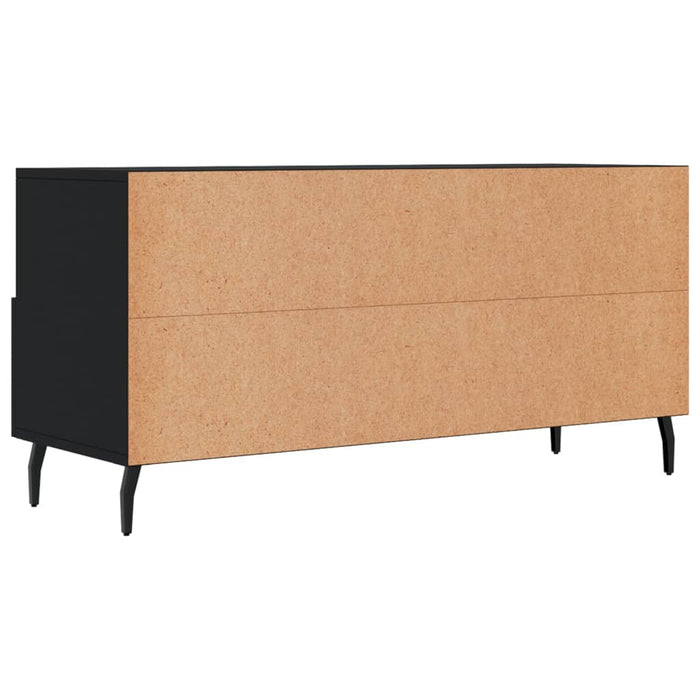 Mobile Porta TV Nero 102x36x50 cm in Legno Multistrato 829053