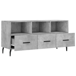 Mobile Porta TV Grigio Cemento 102x36x50 cm Legno Multistrato 829056