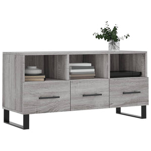 Mobile TV Grigio Sonoma 102x36x50 cm in Legno Multistratocod mxl 104815