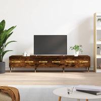 Mobile Porta TV Rovere Fumo 150x36x30 cm in Legno Multistratocod mxl 104818