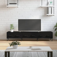 Mobile Porta TV Nero 150x36x30 cm in Legno Multistratocod mxl 79059