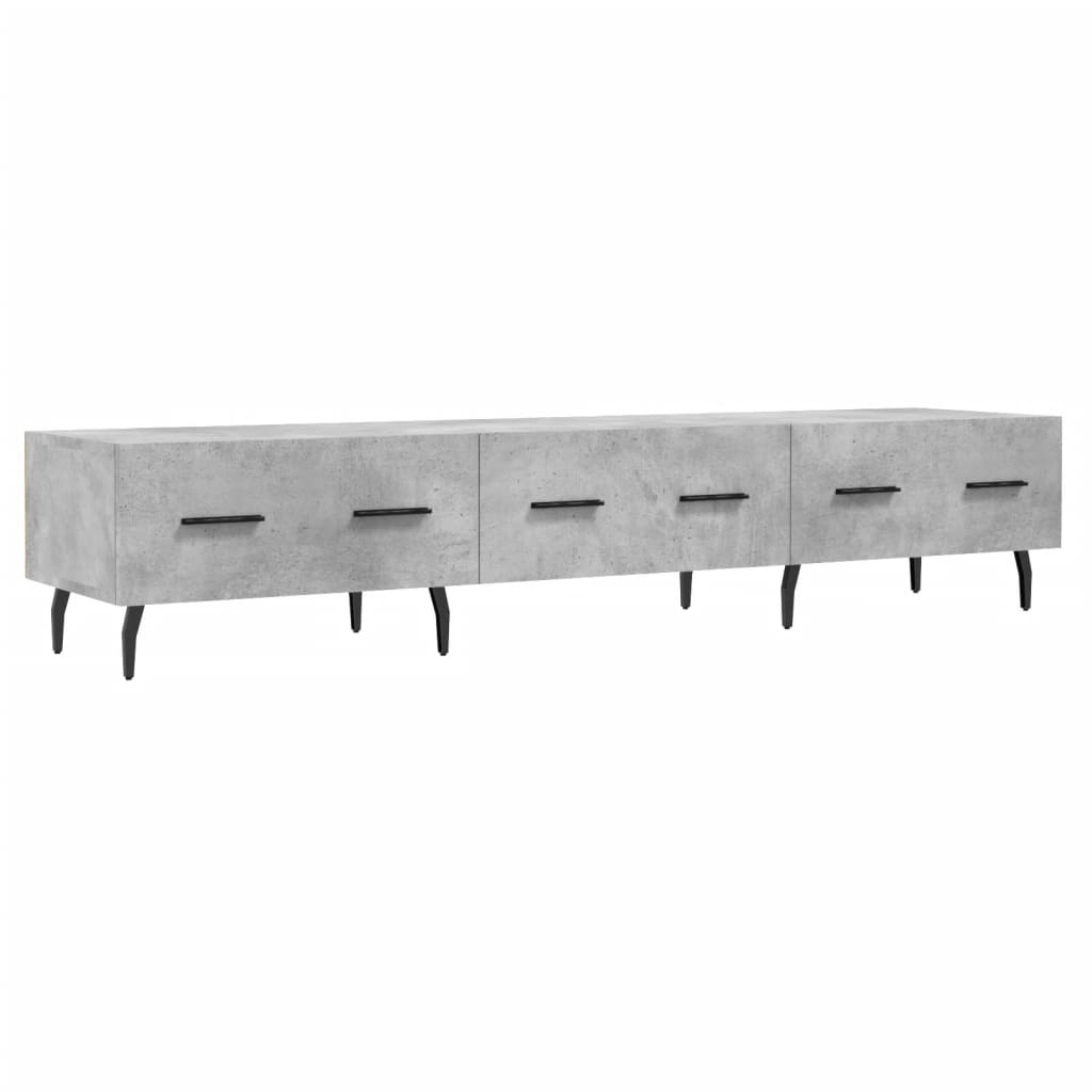 Mobile Porta TV Grigio Cemento 150x36x30 cm Legno Multistrato 829168