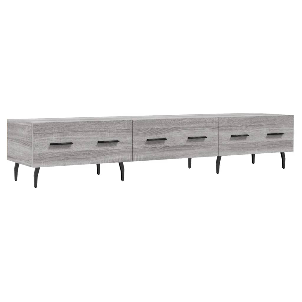 Mobile Porta TV Grigio Sonoma 150x36x30 cm in Legno Multistrato 829170