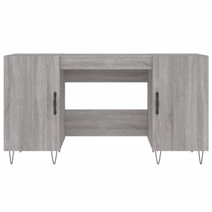 Scrivania Grigio Sonoma 140x50x75 cm in Legno Multistrato 829546