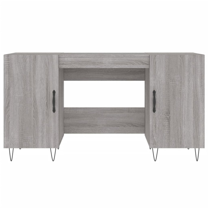 Scrivania Grigio Sonoma 140x50x75 cm in Legno Multistrato 829546