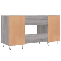 Scrivania Grigio Sonoma 140x50x75 cm in Legno Multistrato 829546