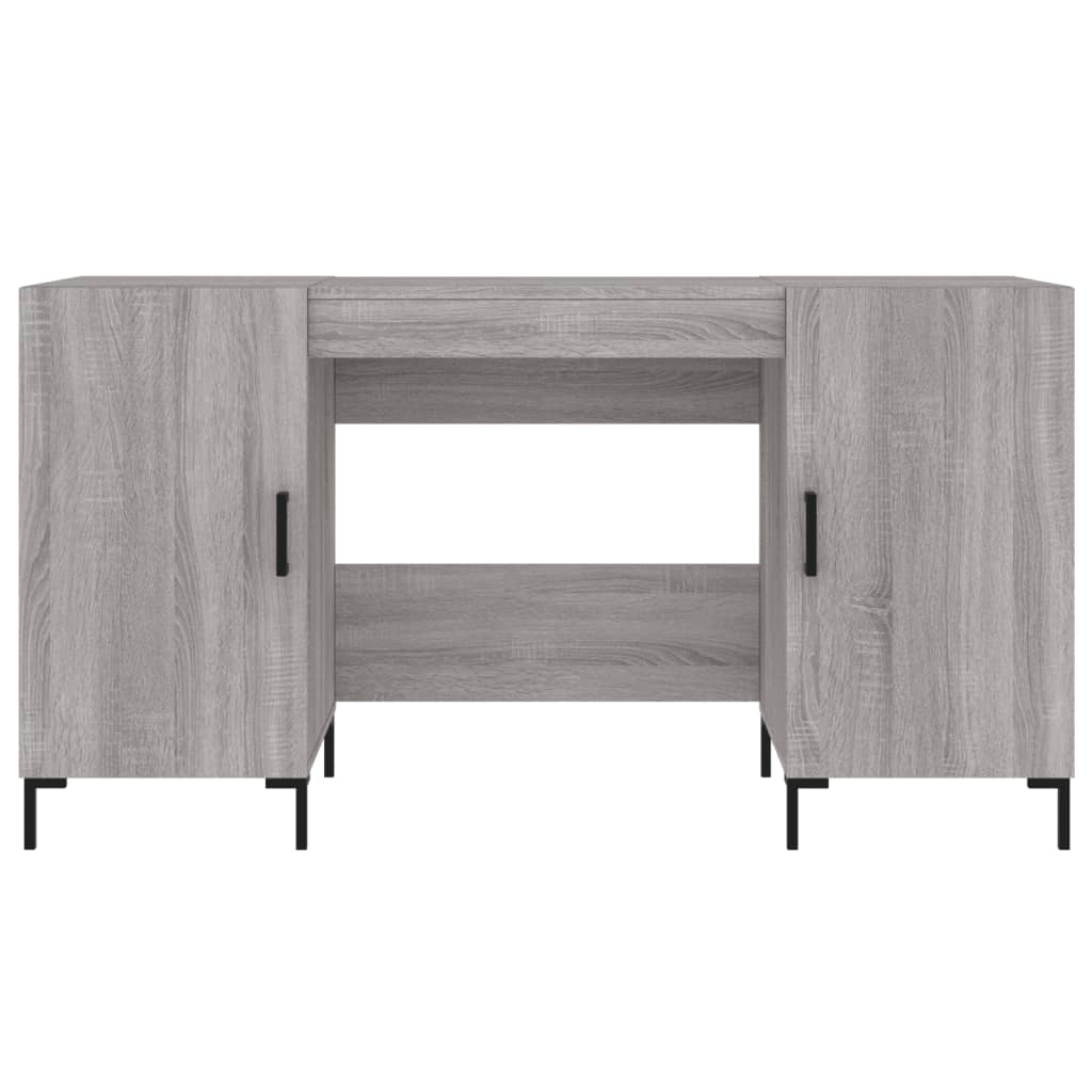 Scrivania Grigio Sonoma 140x50x75 cm in Legno Multistrato 829554