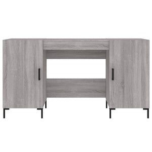 Scrivania Grigio Sonoma 140x50x75 cm in Legno Multistrato 829554