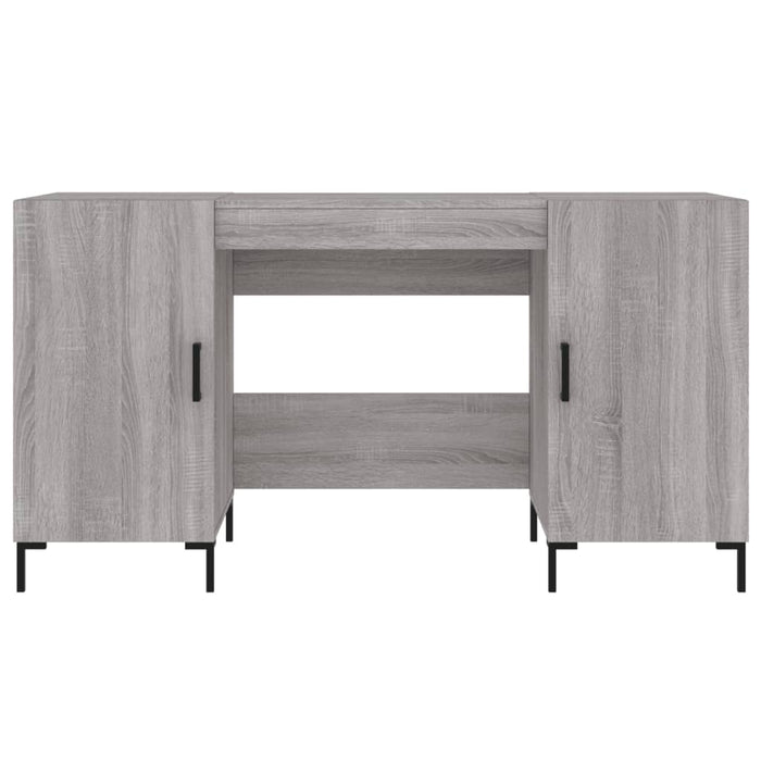 Scrivania Grigio Sonoma 140x50x75 cm in Legno Multistrato 829554