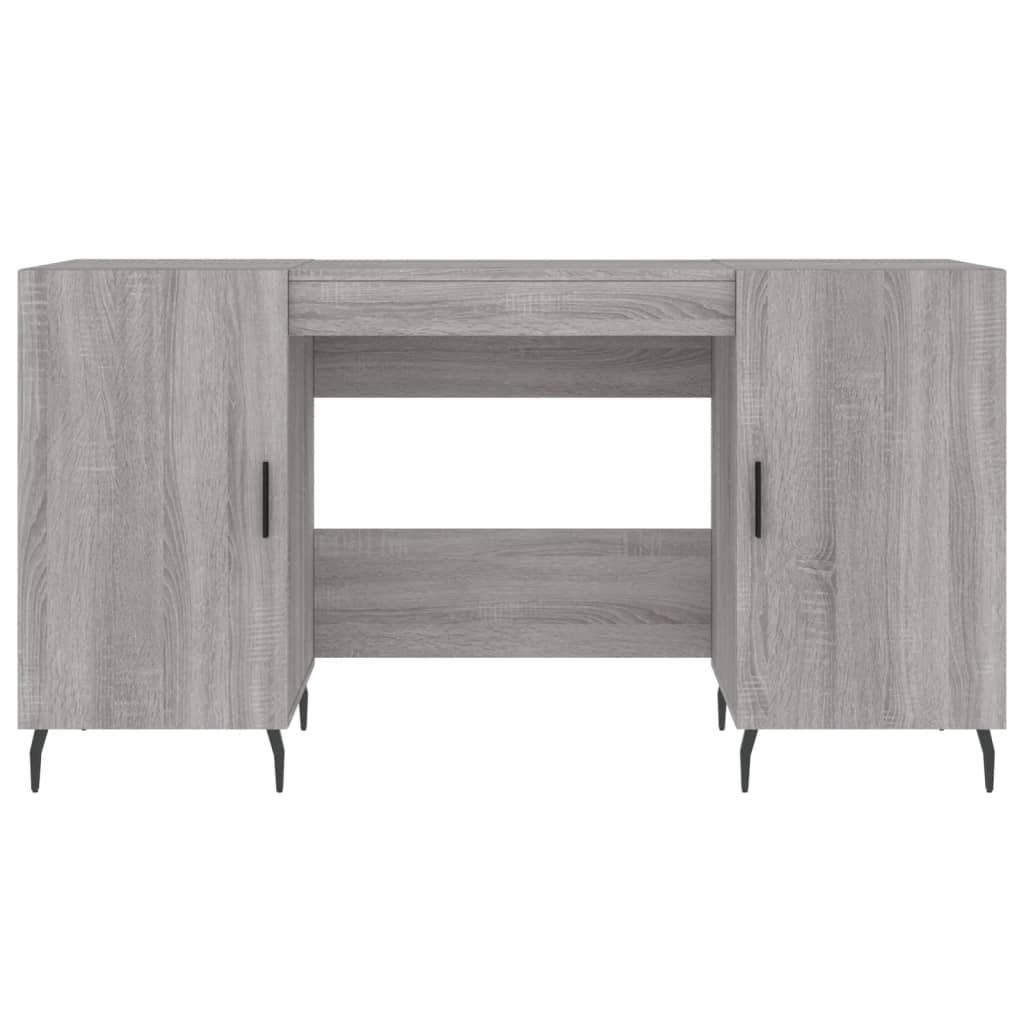 Scrivania Grigio Sonoma 140x50x75 cm in Legno Multistrato 829570