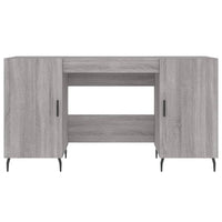 Scrivania Grigio Sonoma 140x50x75 cm in Legno Multistrato 829570