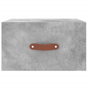 Comodino a Muro Grigio Cemento 35x35x20 cm 829780