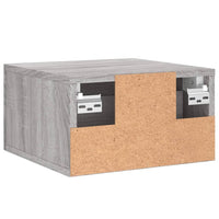 Comodino a Muro Grigio Sonoma 35x35x20 cm 829800