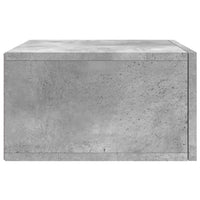 Comodini a Muro 2 pz Grigio Cemento 35x35x20 cm 829813