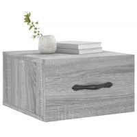 Comodini a Muro 2 pz Grigio Sonoma 35x35x20 cm 829817