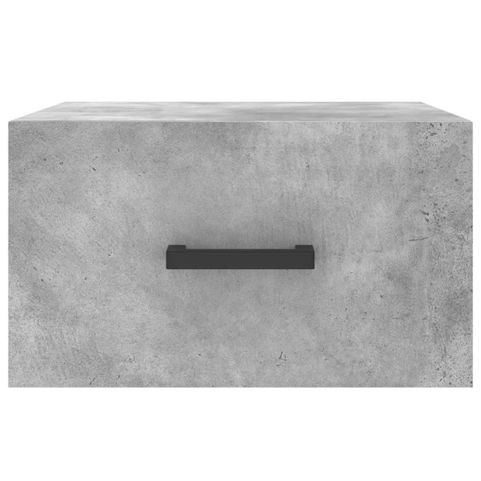 Comodino a Muro Grigio Cemento 35x35x20 cm 829828