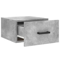 Comodino a Muro Grigio Cemento 35x35x20 cm 829828