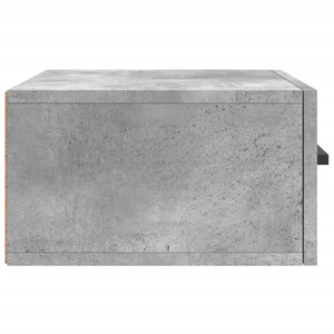 Comodino a Muro Grigio Cemento 35x35x20 cm 829828