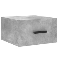 Comodini a Muro 2 pz Grigio Cemento 35x35x20 cm 829845