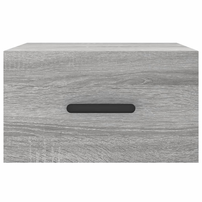 Comodini a Muro 2 pz Grigio Sonoma 35x35x20 cm 829849