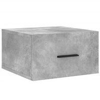 Comodini a Muro 2 pz Grigio Cemento 35x35x20 cm 829861