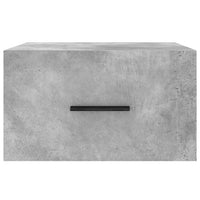 Comodini a Muro 2 pz Grigio Cemento 35x35x20 cm 829861