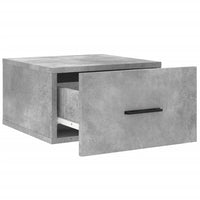 Comodini a Muro 2 pz Grigio Cemento 35x35x20 cm 829861