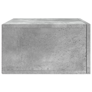 Comodini a Muro 2 pz Grigio Cemento 35x35x20 cm 829861