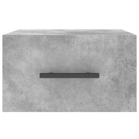 Comodino a Muro Grigio Cemento 35x35x20 cm 829876