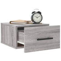 Comodini a Muro 2 pz Grigio Sonoma 35x35x20 cm 829881