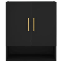 Armadietto a Muro Nero 60x31x70 cm in Legno Multistrato 829893