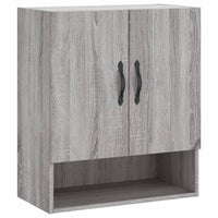 Armadietto a Muro Grigio Sonoma 60x31x70cm in Legno Multistrato 829906