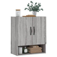 Armadietto a Muro Grigio Sonoma 60x31x70cm in Legno Multistrato 829906