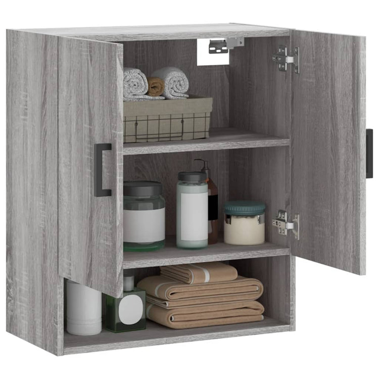 Armadietto a Muro Grigio Sonoma 60x31x70cm in Legno Multistrato 829914