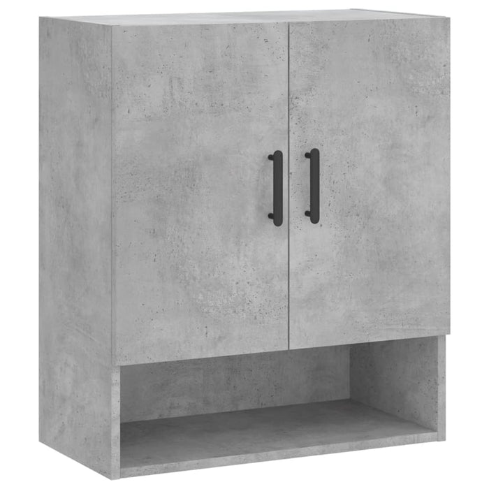 Armadietto a Muro Grigio Cemento 60x31x70 cm Legno Multistrato 829920