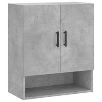 Armadietto a Muro Grigio Cemento 60x31x70 cm Legno Multistratocod mxl 82075