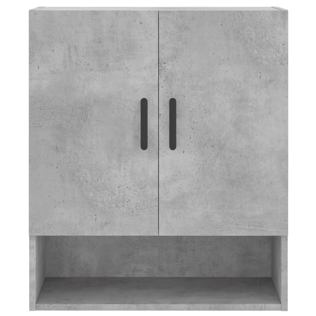 Armadietto a Muro Grigio Cemento 60x31x70 cm Legno Multistrato 829920