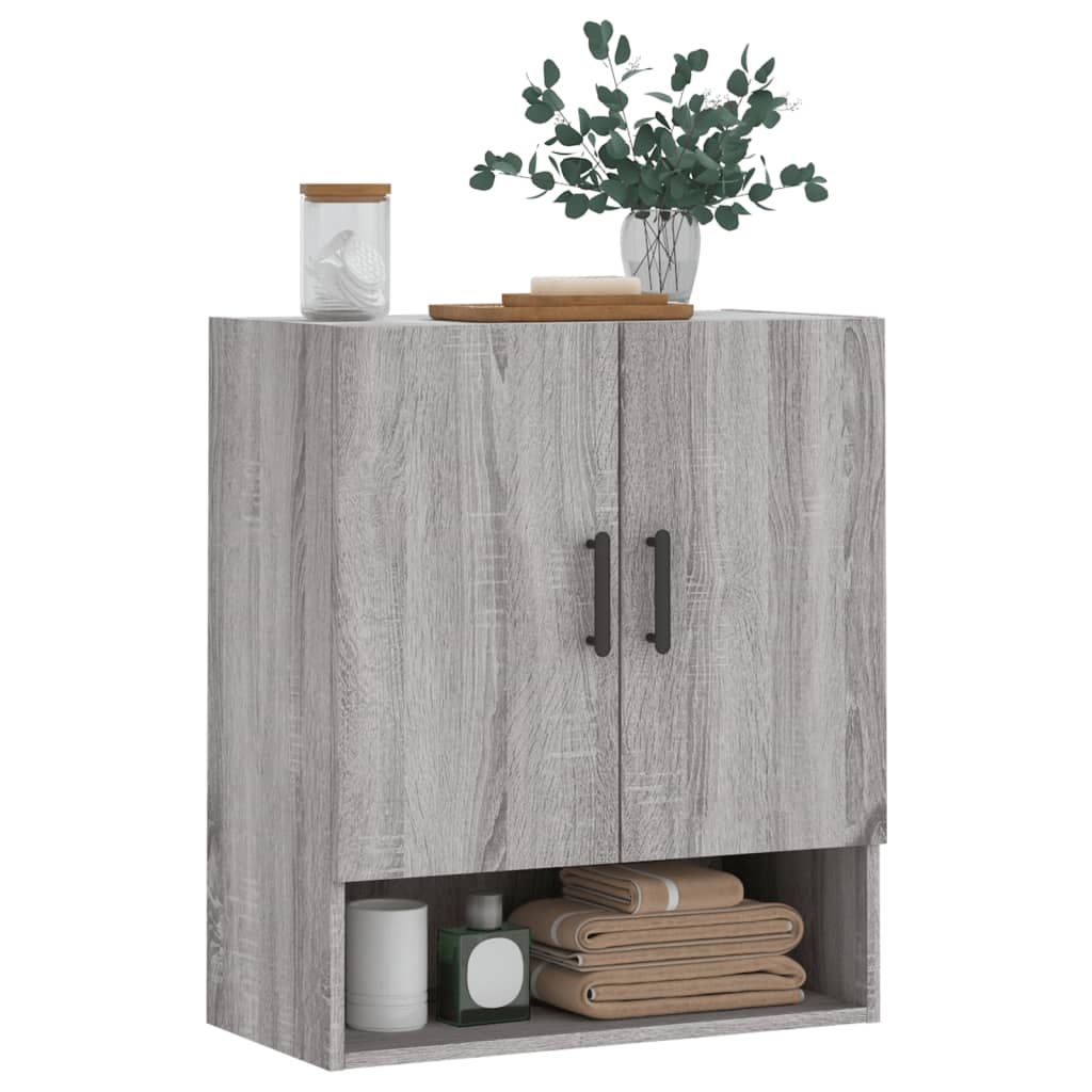 Armadietto a Muro Grigio Sonoma 60x31x70cm in Legno Multistrato 829922