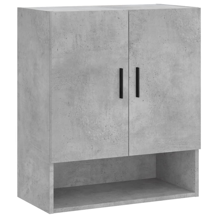 Armadietto a Muro Grigio Cemento 60x31x70 cm Legno Multistrato 829928