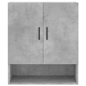 Armadietto a Muro Grigio Cemento 60x31x70 cm Legno Multistrato 829928