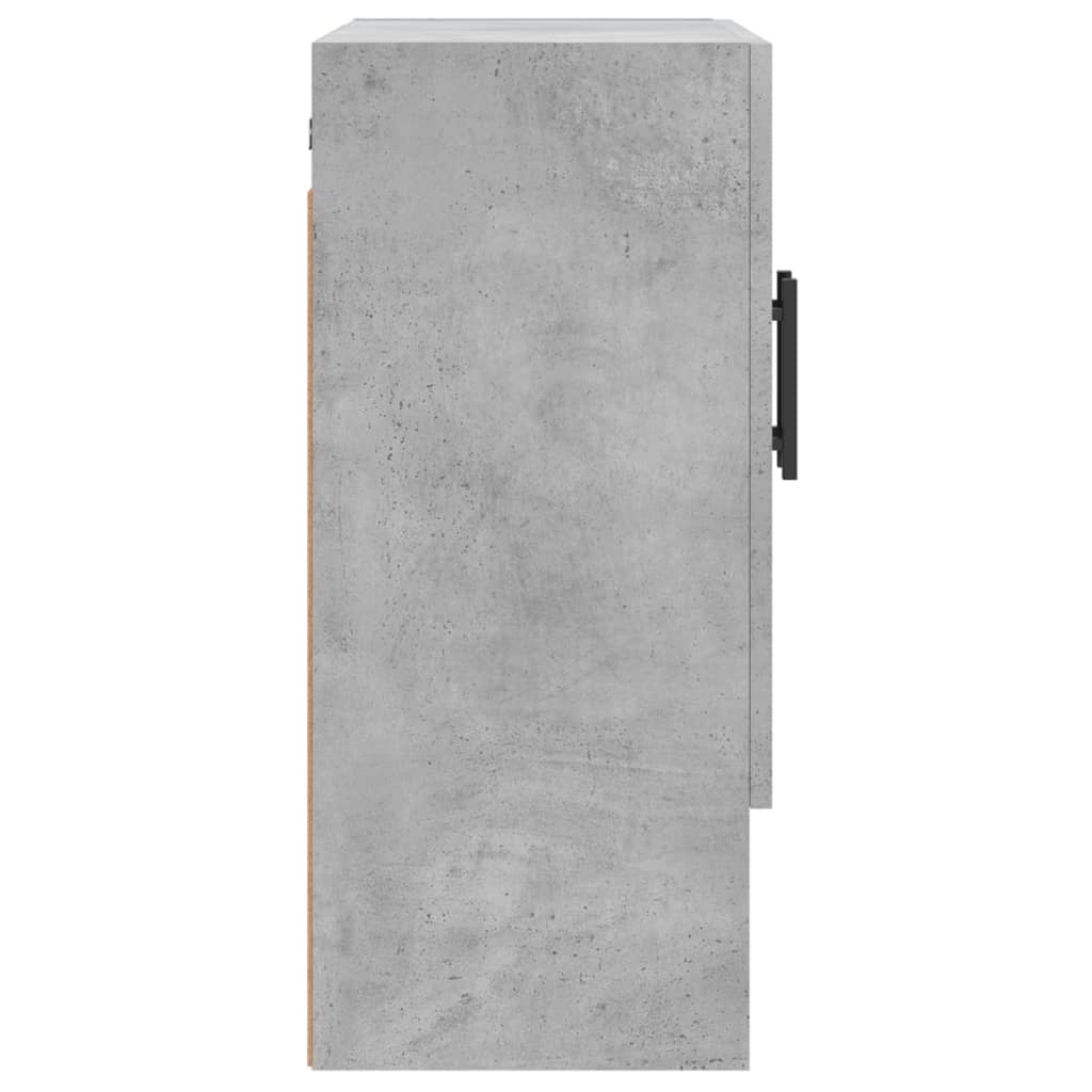 Armadietto a Muro Grigio Cemento 60x31x70 cm Legno Multistrato 829936