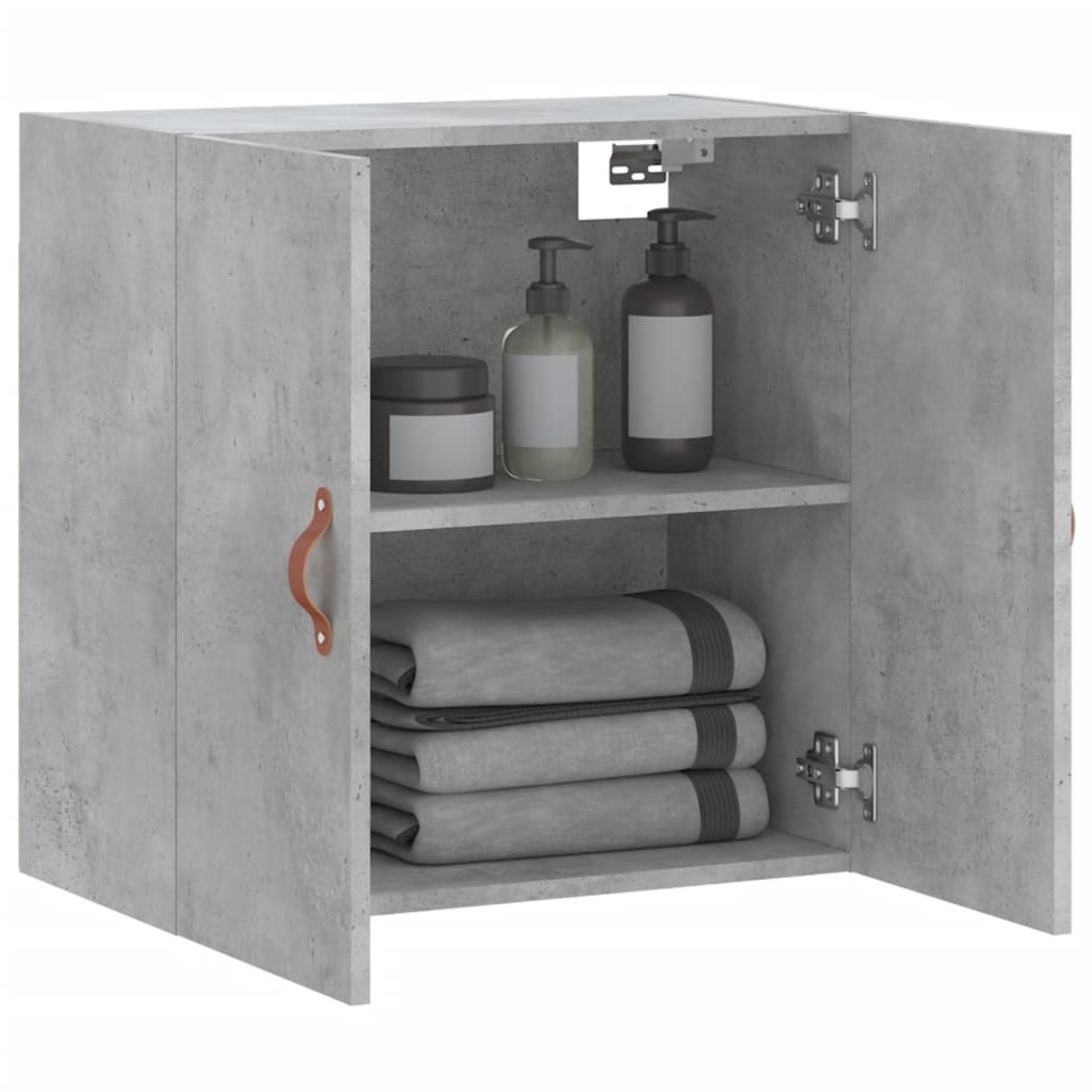 Mobile a Parete Grigio Cemento 60x31x60 cm in Legno Multistrato 829944