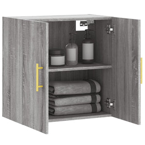 Mobile Pensile Grigio Sonoma 60x31x60 cm in Legno Multistrato 829954