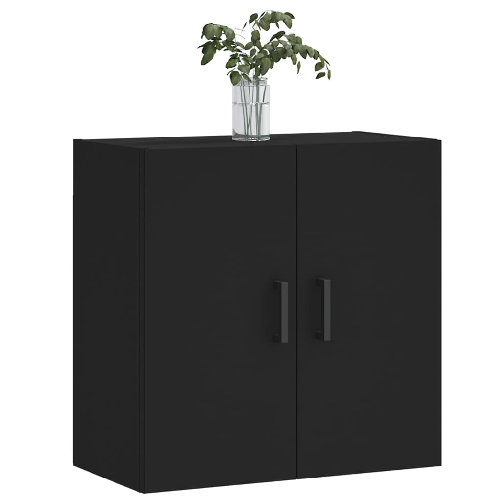 Armadietto a Muro Nero 60x31x60 cm in Legno Multistrato 829965