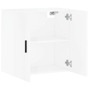 Armadietto a Muro Bianco Lucido 60x31x60 cm Legno Multistrato 829982