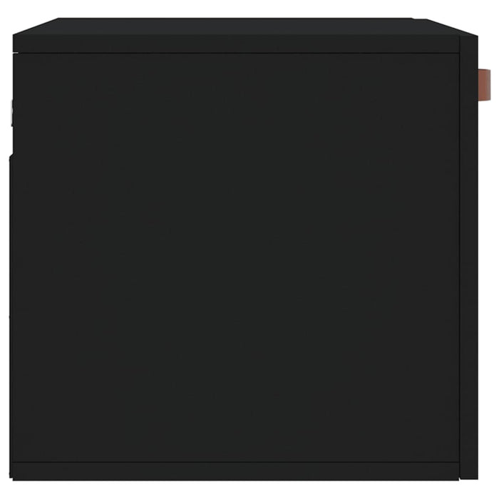 Mobile a Parete Nero 60x36,5x35 cm in Legno Multistrato 829997