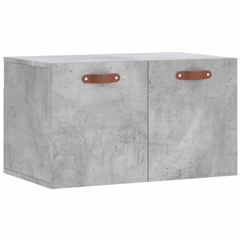 Mobile a Parete Grigio Cemento 60x36,5x35 cm Legno Multistrato 830000